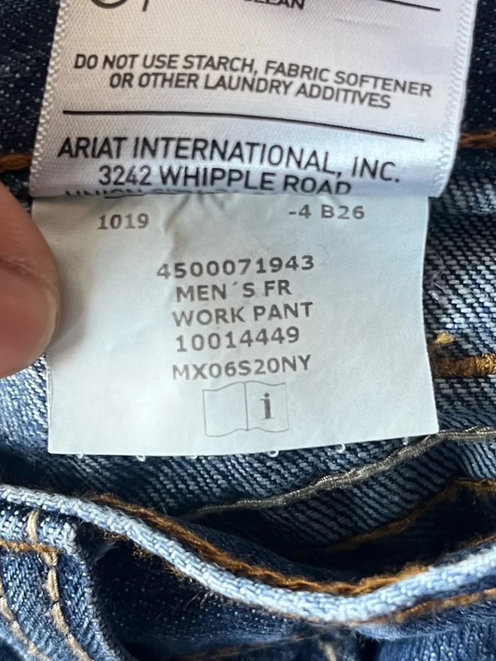 Ariat FR M3 Loose Fit Straight Leg Jeans Men 35x34.5 Medium Wash Flame Resistant